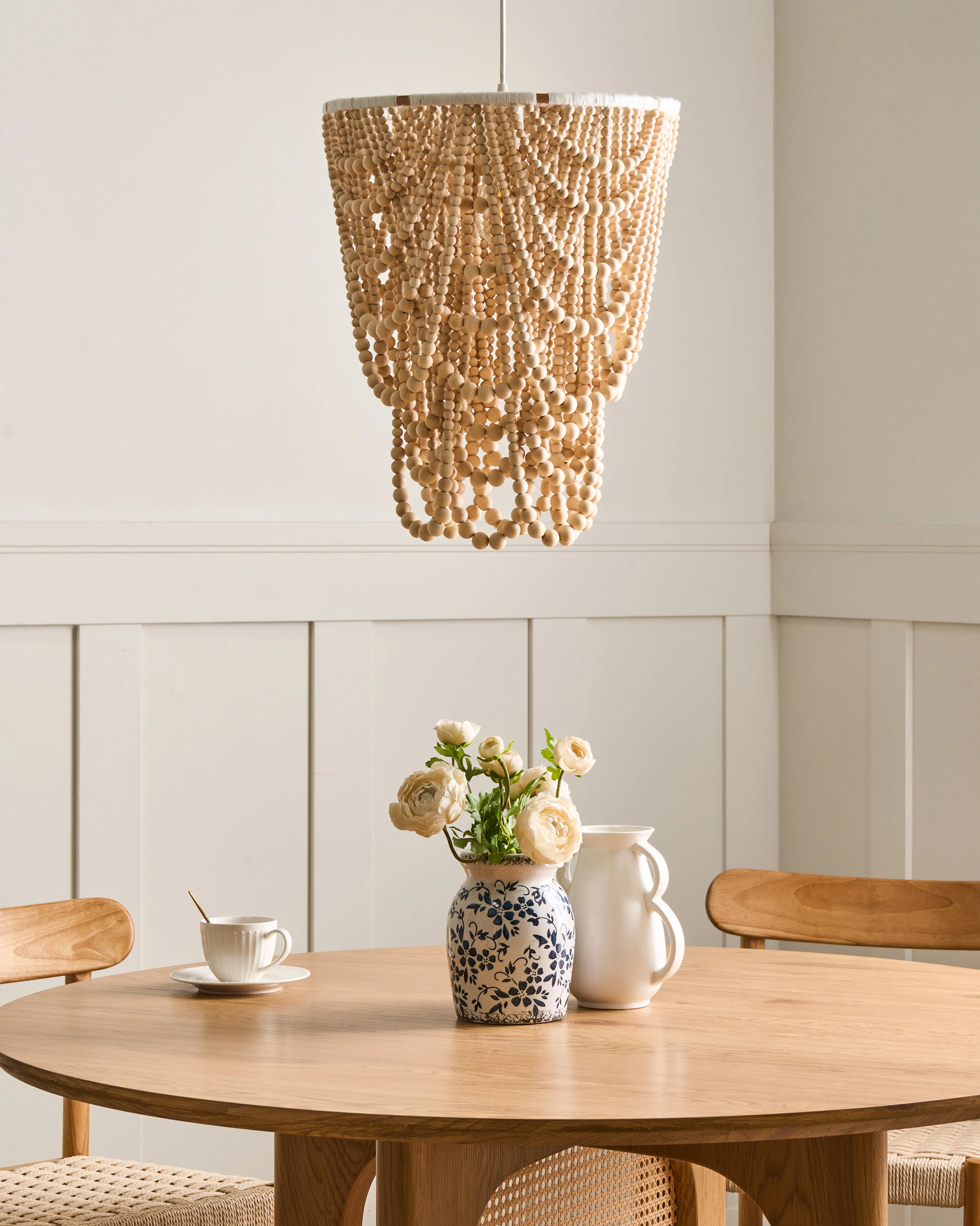 Kroonluchter ZOLA Hout Lichtbruin