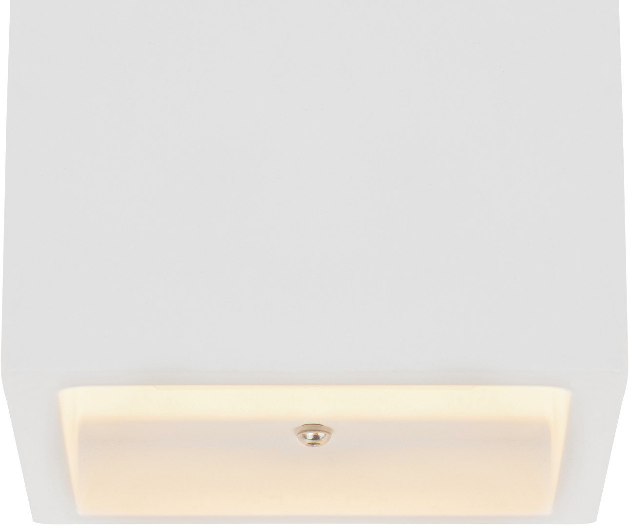 Wandleuchte - weiß - Gips - 11,5 cm