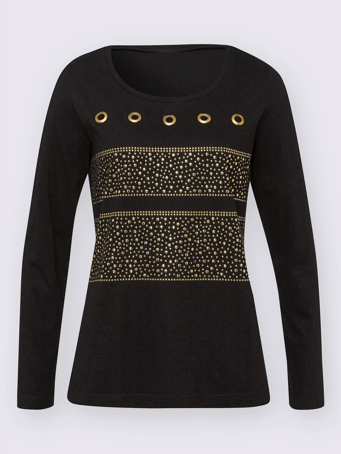 Sweatshirt œillets décoratifs