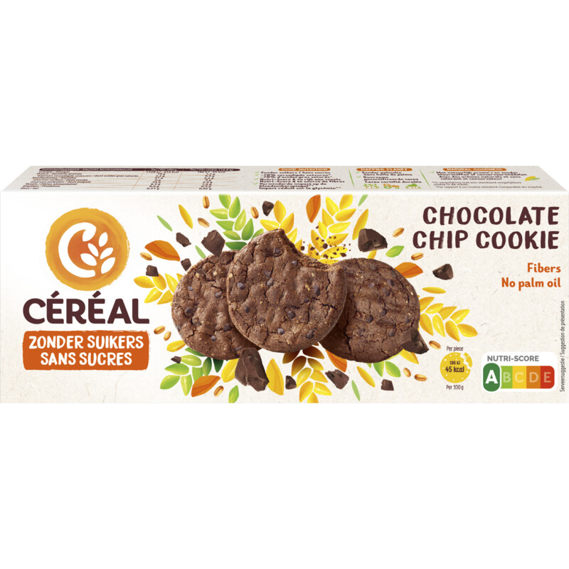Céréal Chocolate chip cookie zonder suikers