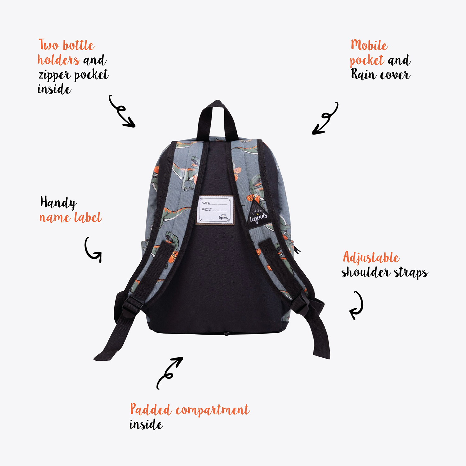 Little Legends Backpack L dino boxing