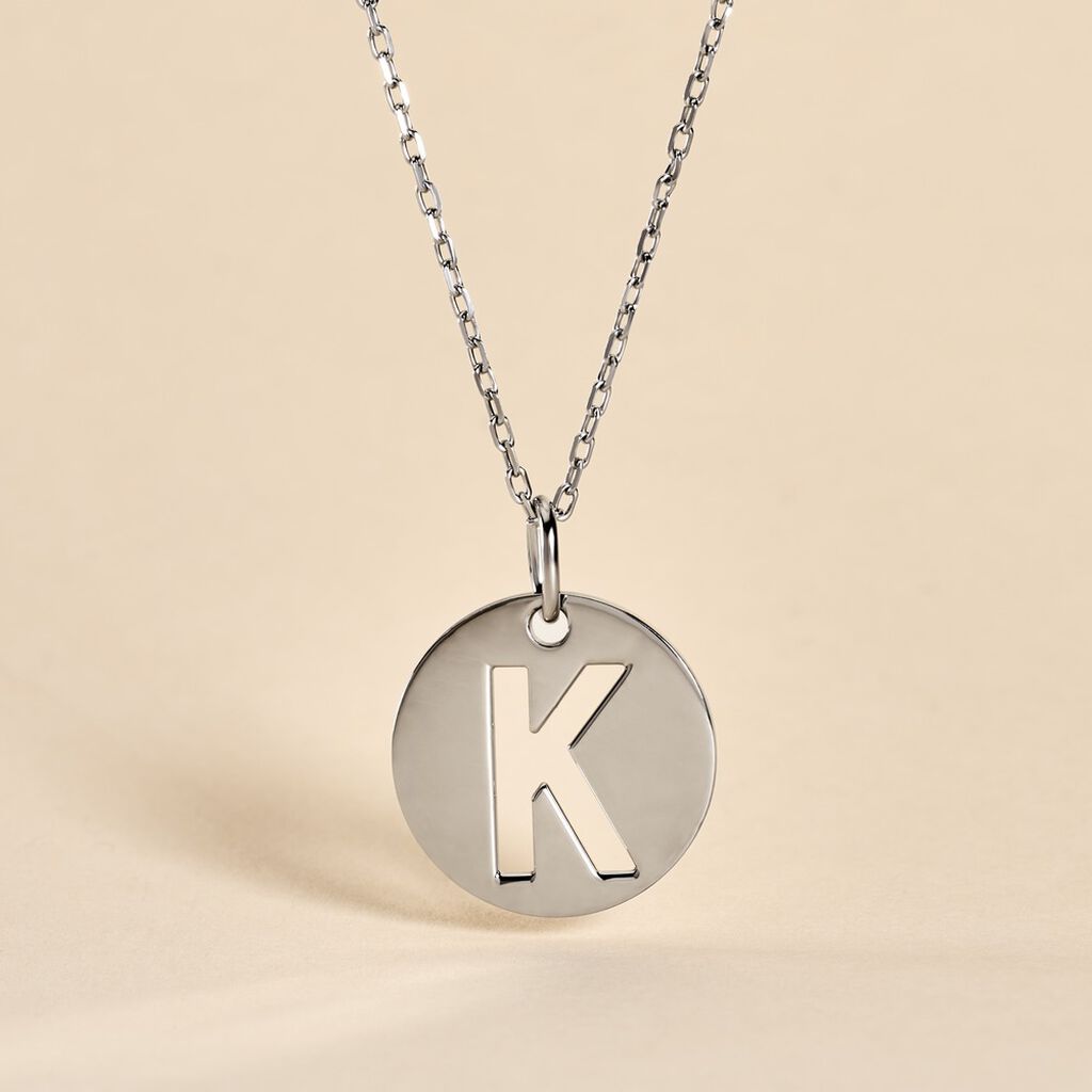 Pendentif Elio K Argent Blanc