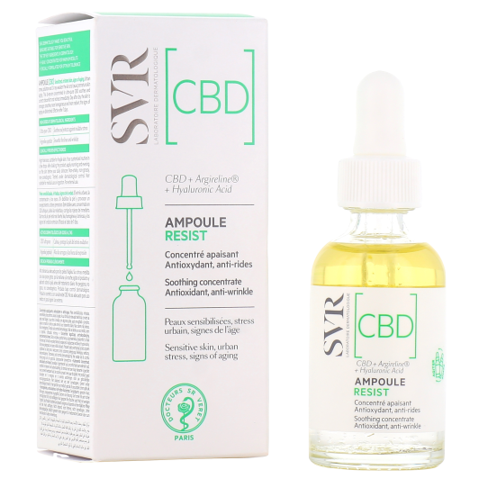 SVR Ampoule Resist CBD : sérum apaisant - Peau sensibilisée