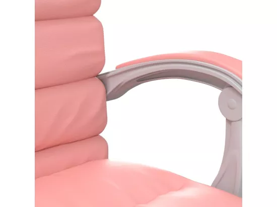 Fauteuil de massage inclinable de bureau Rose Similicuir