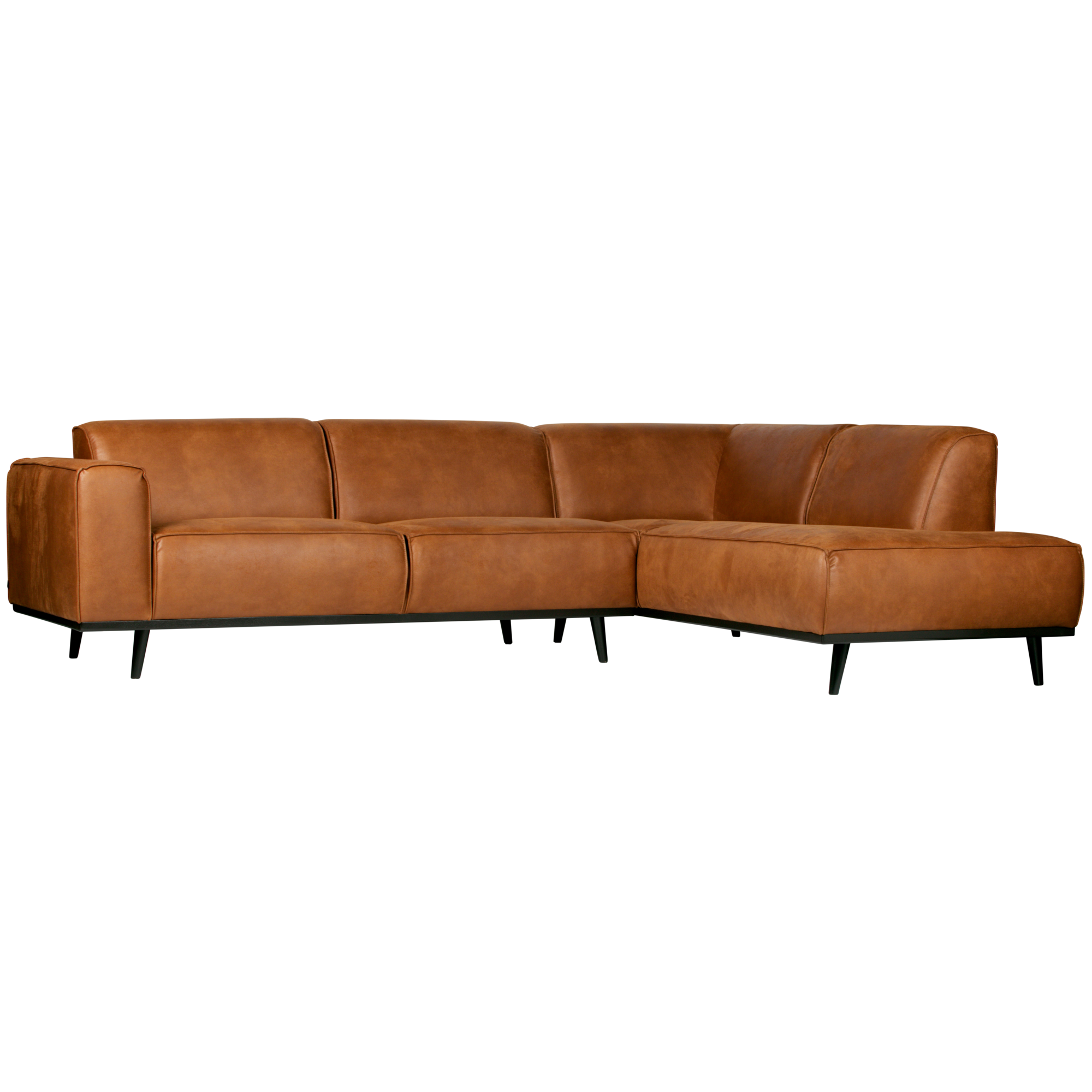 Statement Hoekbank Rechts - Lederlook - Cognac