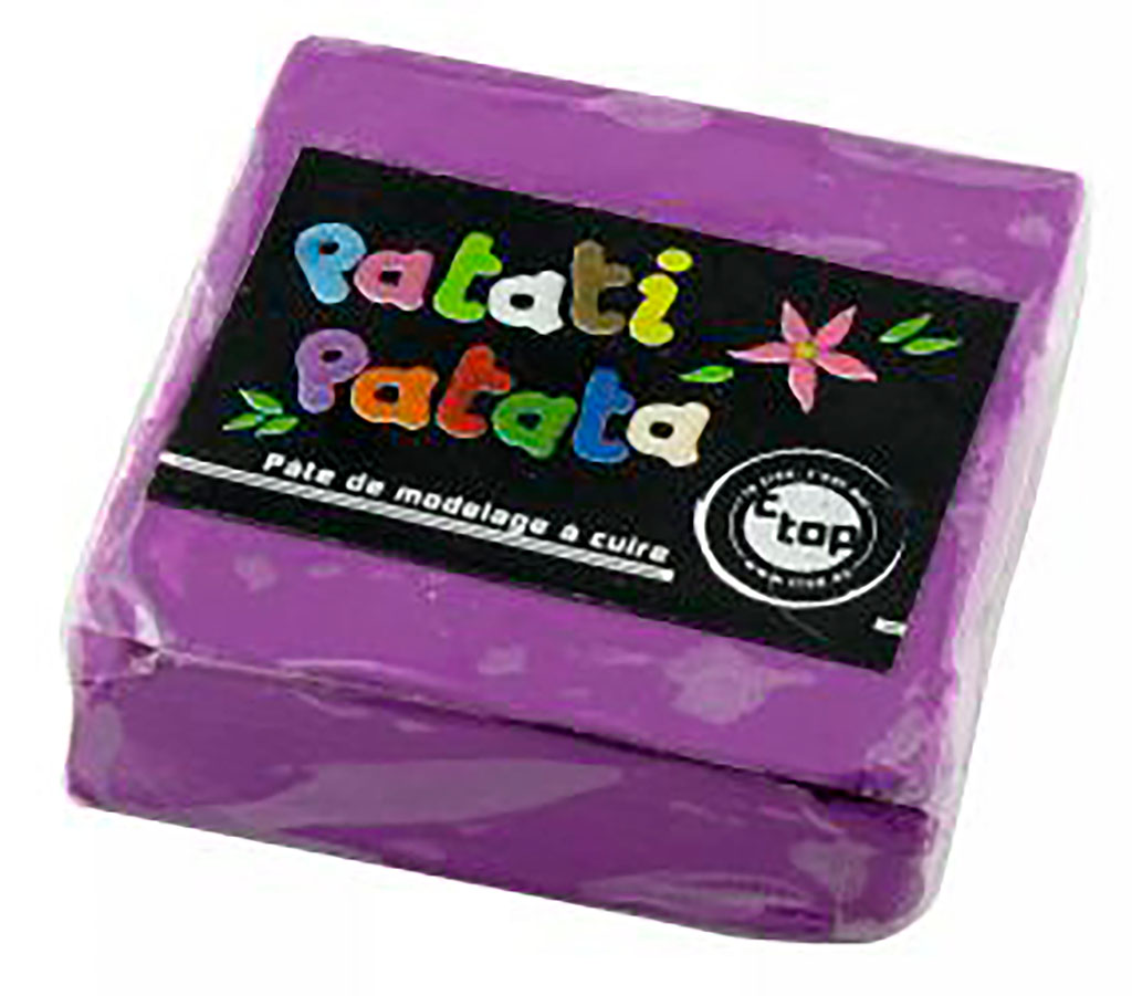 Pâte de modelage à cuire violette 50g
