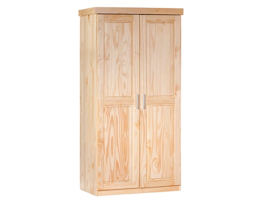 TERRE DE NUIT - Armoire 2 portes en bois massif chêne clair - ar12019