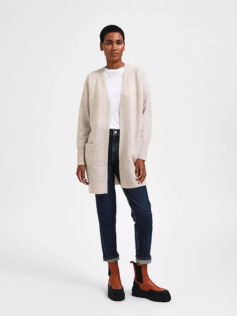 SELECTED FEMME Strickjacke SLFLULU beige