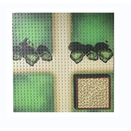 OPEN BRICKS® Bauplatte 32x32 farm crossing