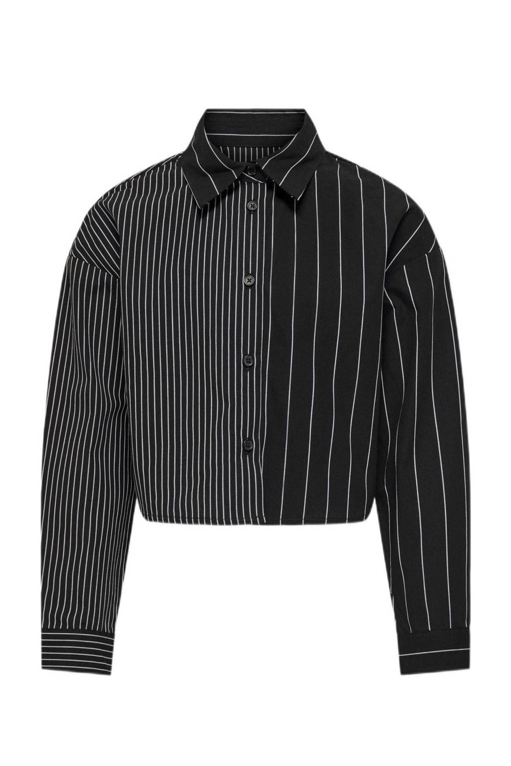 ONLY gestreepte blouse KOGGABY zwart/wit