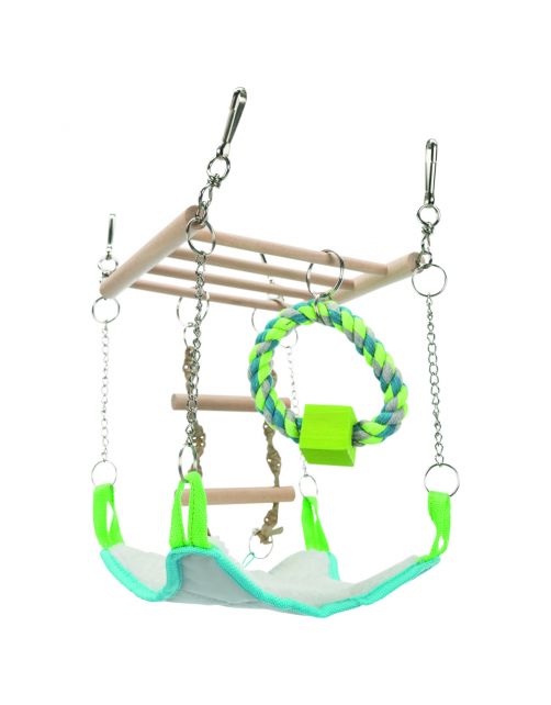 Trixie Hangbrug Met Hangmat - Speelgoed - 17x22x15 cm