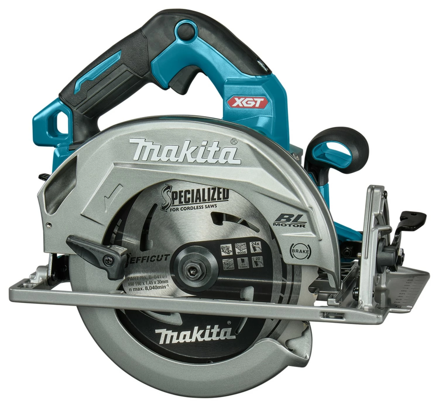 Makita HS003GZ XGT 40V Max Li-Ion accu cirkelzaag body - 190x68,5mm - koolborstelloos