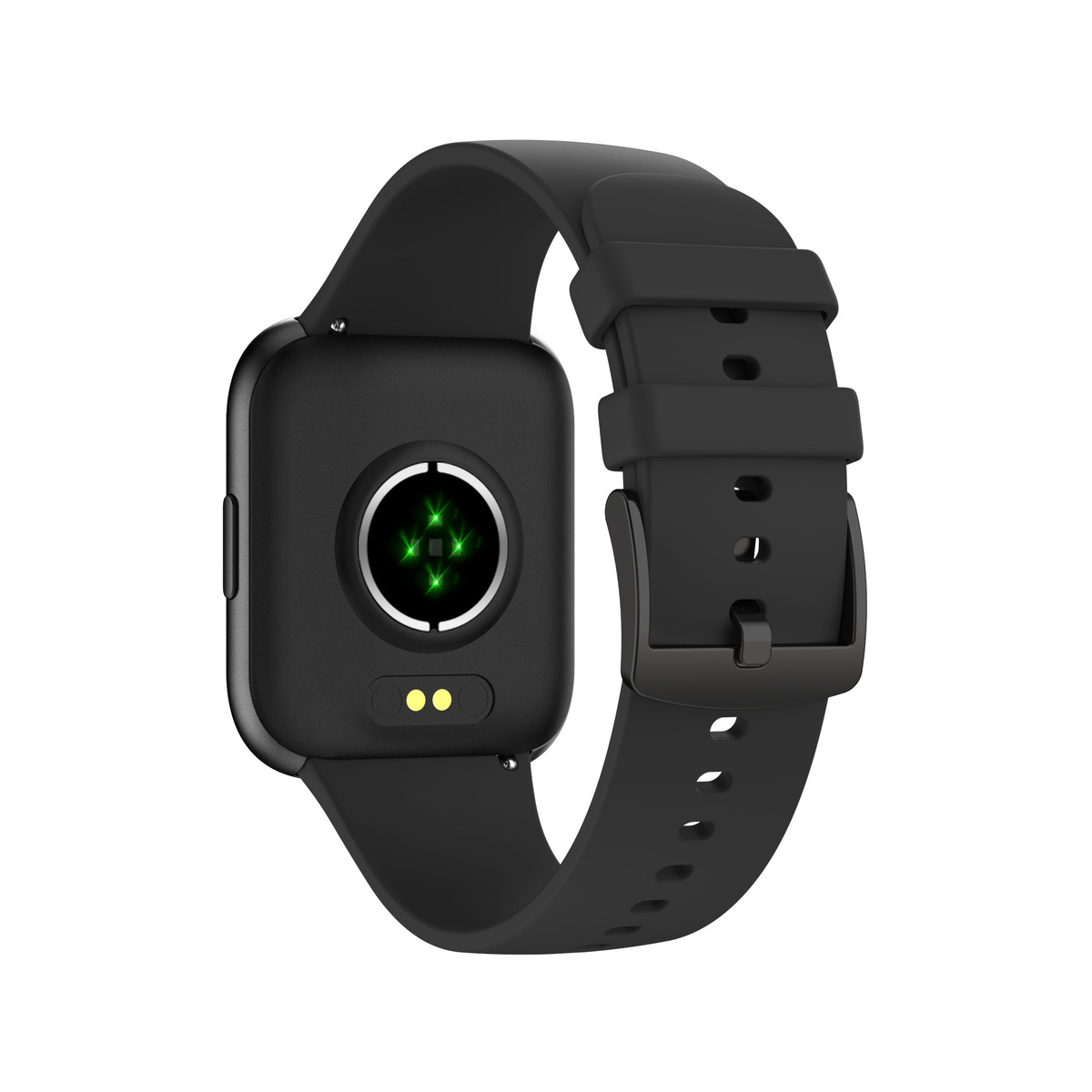 Montre SMARTY 2.0 trendy mixte connecté métal bracelet silicone noir