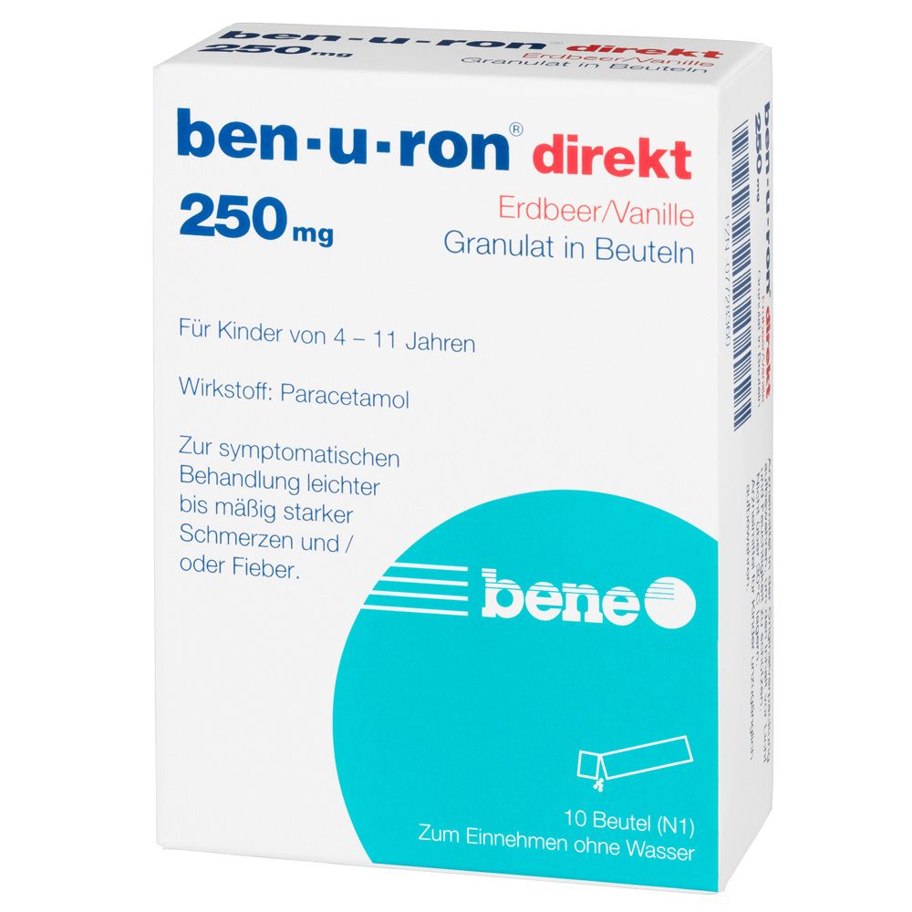 ben-u-ron® direkt - Erdbeer/Vanille 250 mg