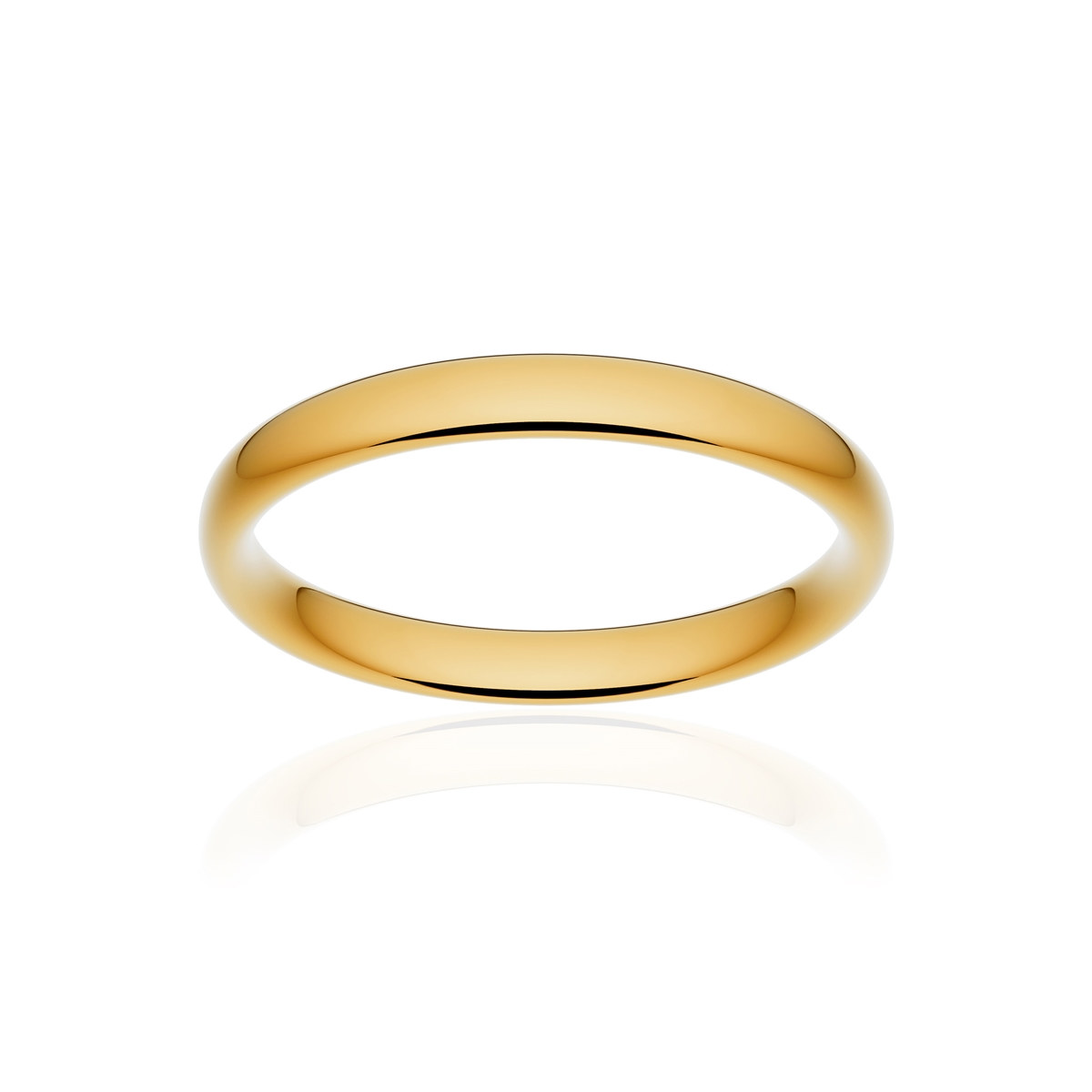 Alliance or 375 jaune poli ruban confort 3mm