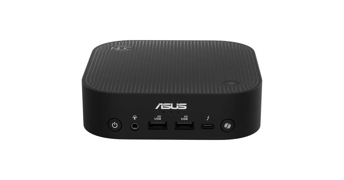 ASUSNUC 14 Pro AI RNUC14LNKU5073N2 mini-pc  (Zwart | Core Ultra 5 226V | Arc Graphics 130V | 16 GB | 512 GB SSD)
