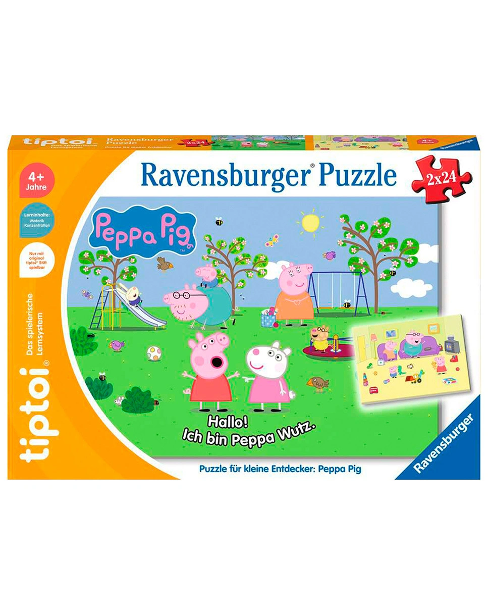 Puzzle tiptoi® PUZZLE FÜR KLEINE ENTDECKER: PEPPA PIG 2x24-teilig