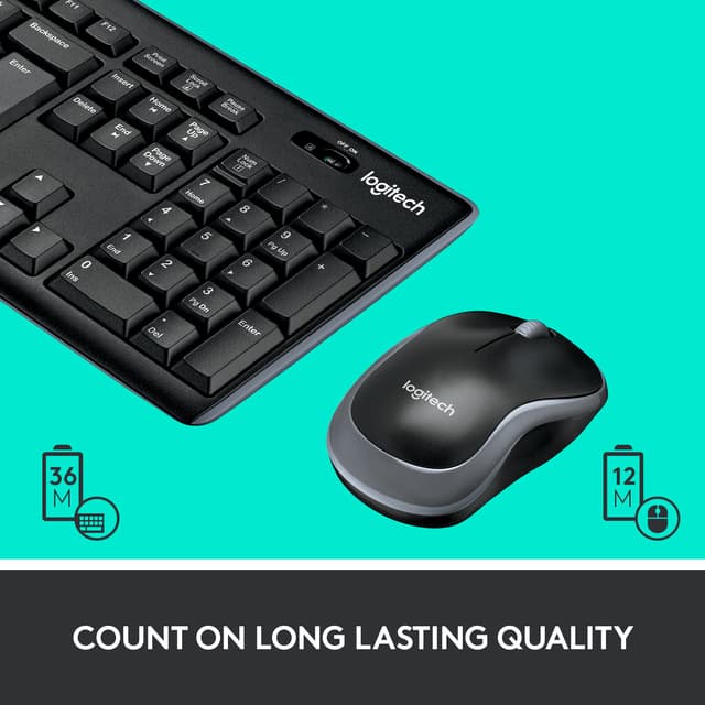 Logitech MK270 trådløs mus + tastatur