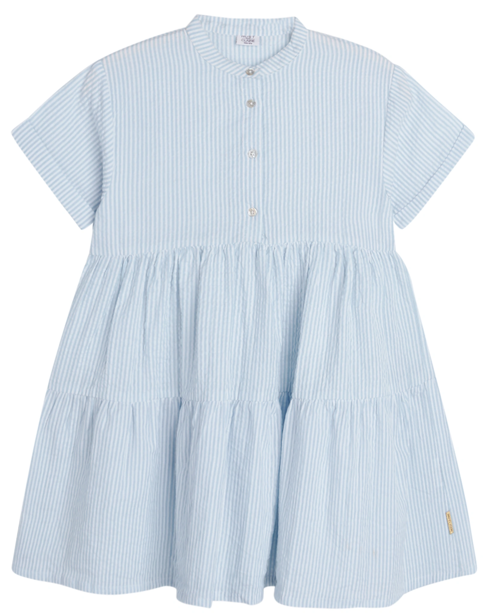 Blusen-Kleid KAREN-MARIE gestreift in chambray