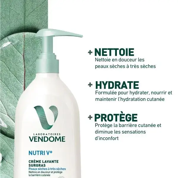 Vendôme Laboratories - NUTRIV+ Creme de Limpeza Ultranutritivo 750ml