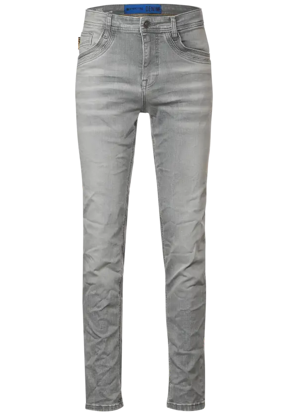Graue Slim Fit Jeans - mid grey wash