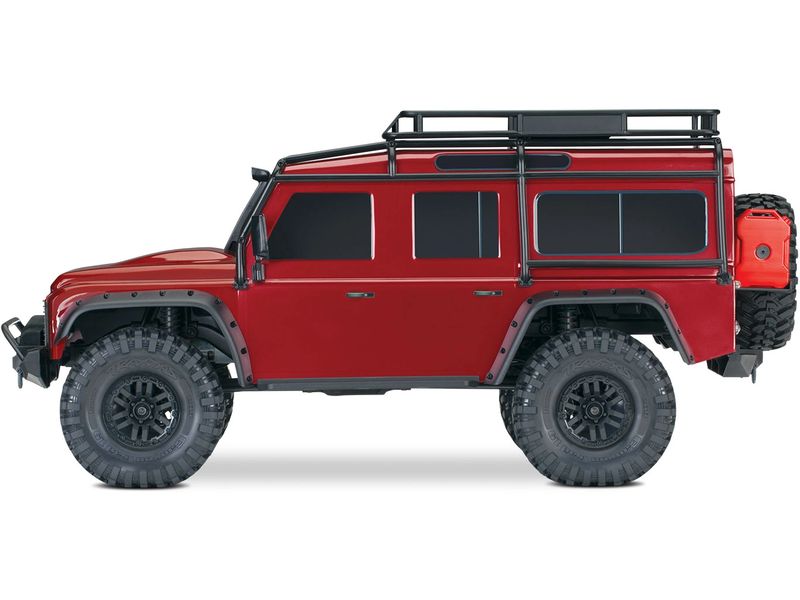 Traxxas Scale Crawler Land Rover Defender D110, Rot ARTR, 1 Off-Road Model im Massstab 1:10
