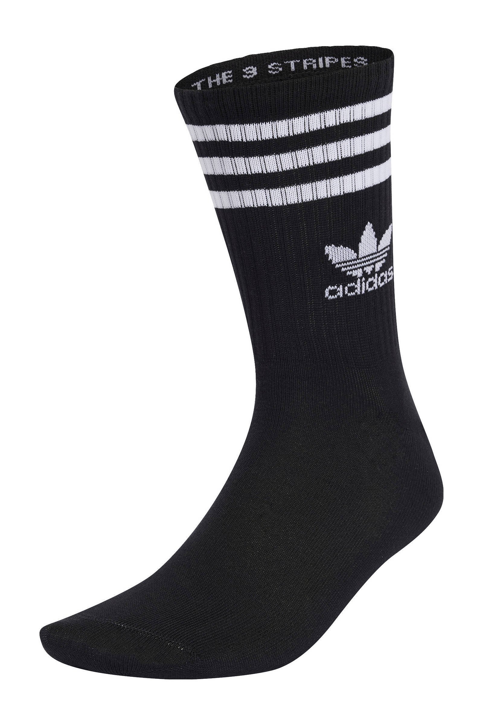 adidas sportsokken -set van 6 zwart/wit