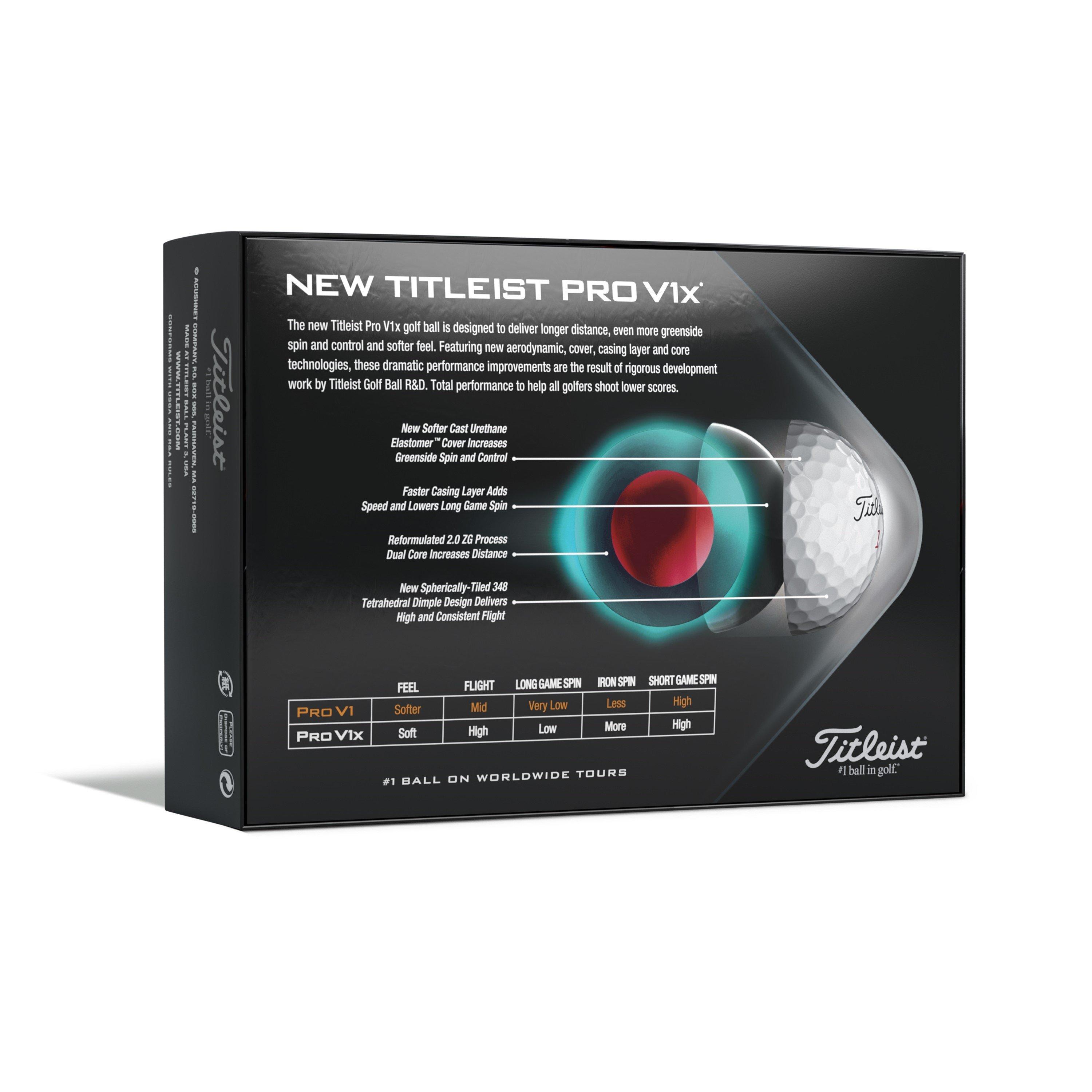 Titleist Pro V1x Golf Balls (12-ball pack)