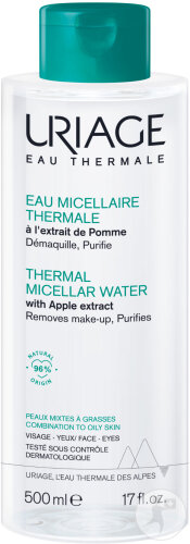 Uriage Eau Thermale Eau Micellaire Thermale Peaux Mixtes À Grasses Flacon 500ml