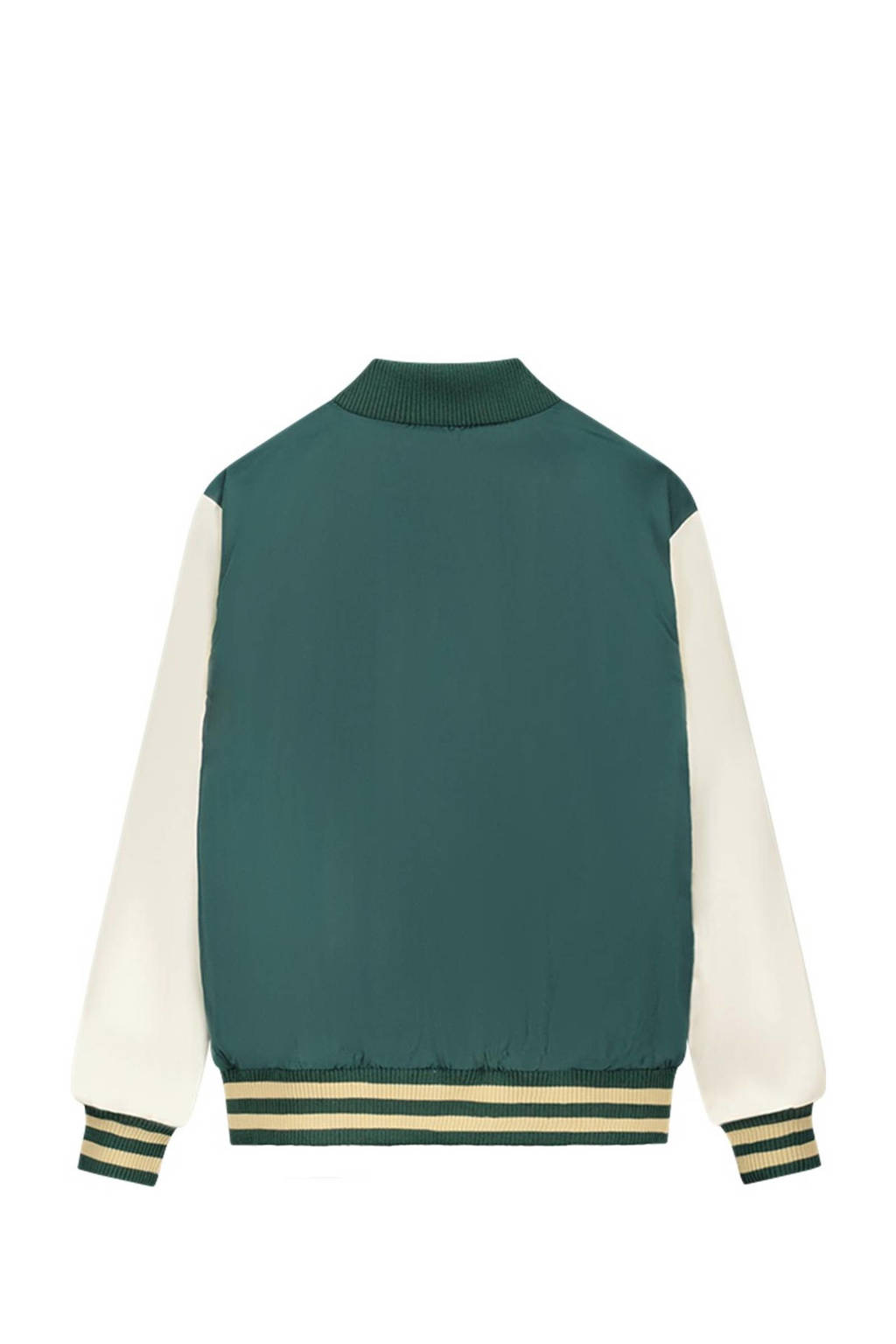 Moodstreet baseball jacket groen/offwhite