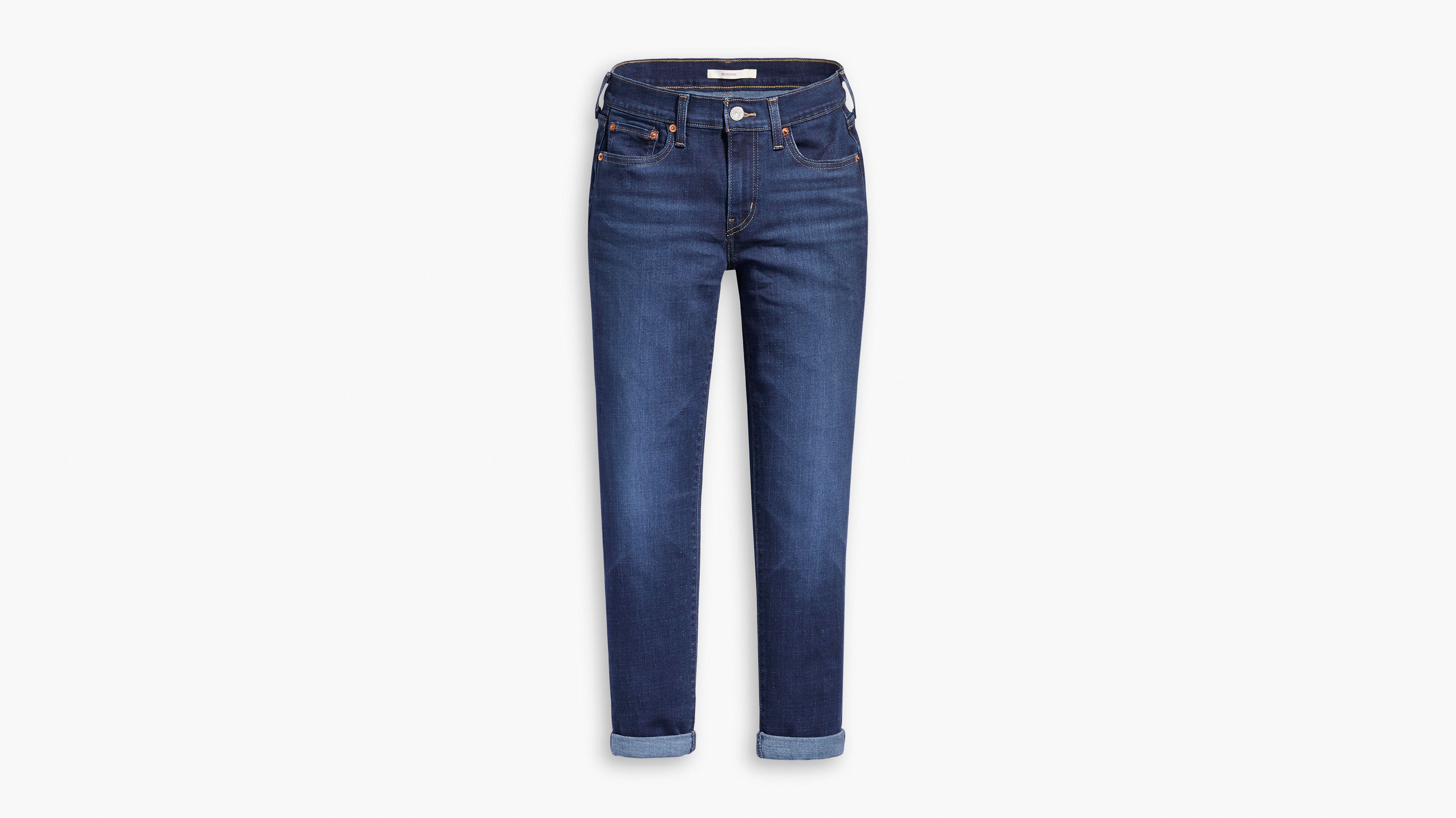 Jean Boyfriend - Cobalight Layer - Bleu