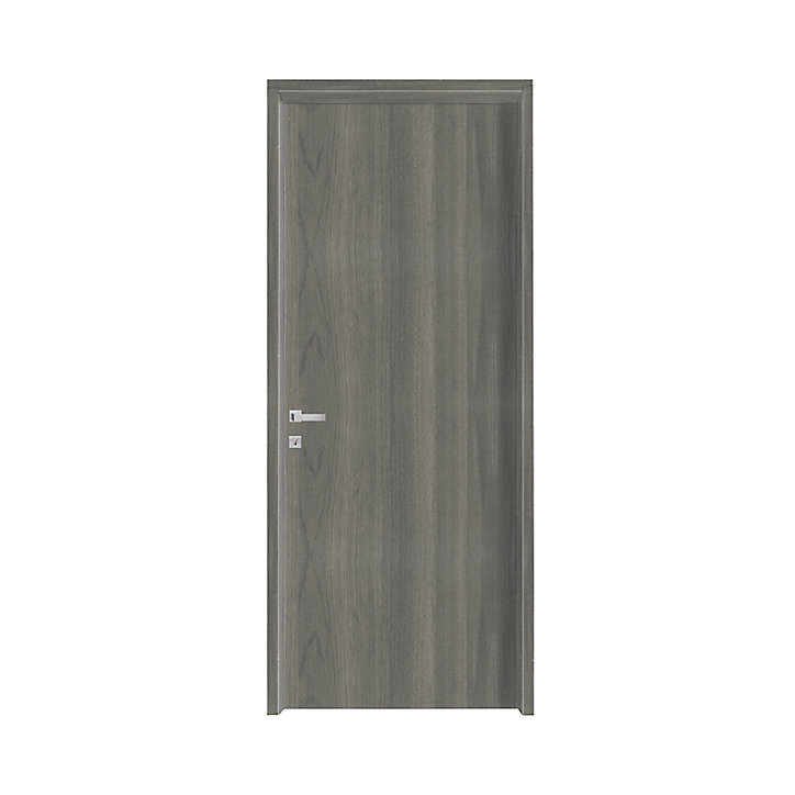 Bloc-porte Alpille effet bois gris H.204 x l.83 cm, réversible