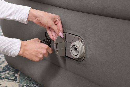 Bestway 6713E / 23 luchtbed Tweepersoonsmatras Grijs, Wit Unisex