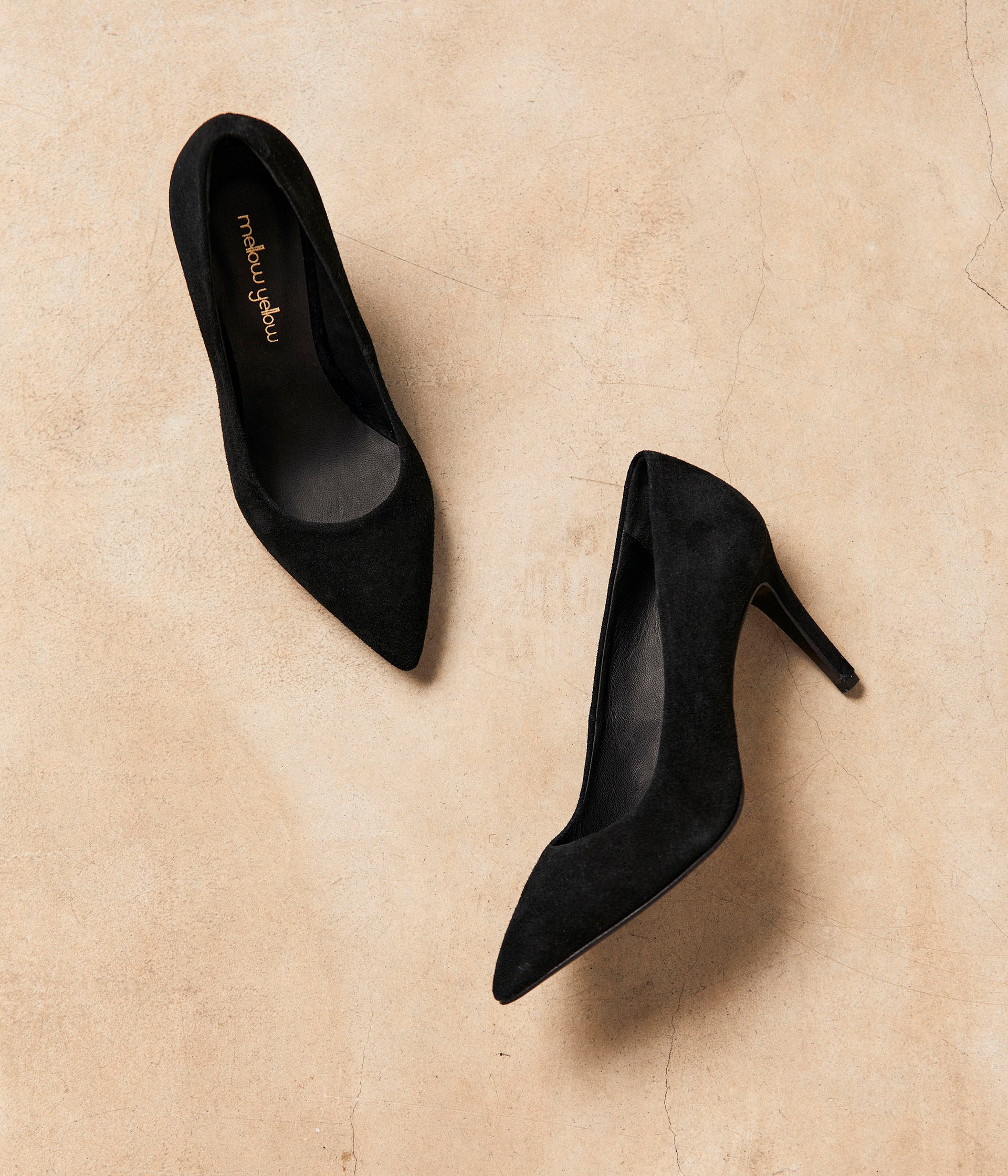 Escarpins cuir velours Caitlin