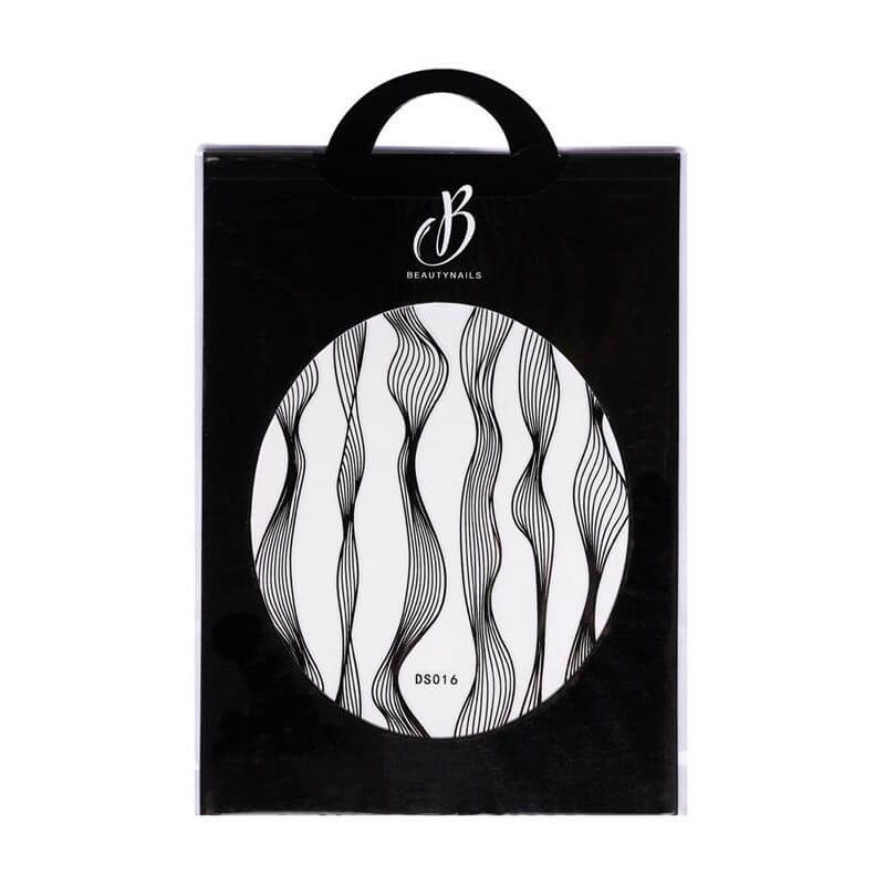 Sticker elastique vague noir Beauty Nails