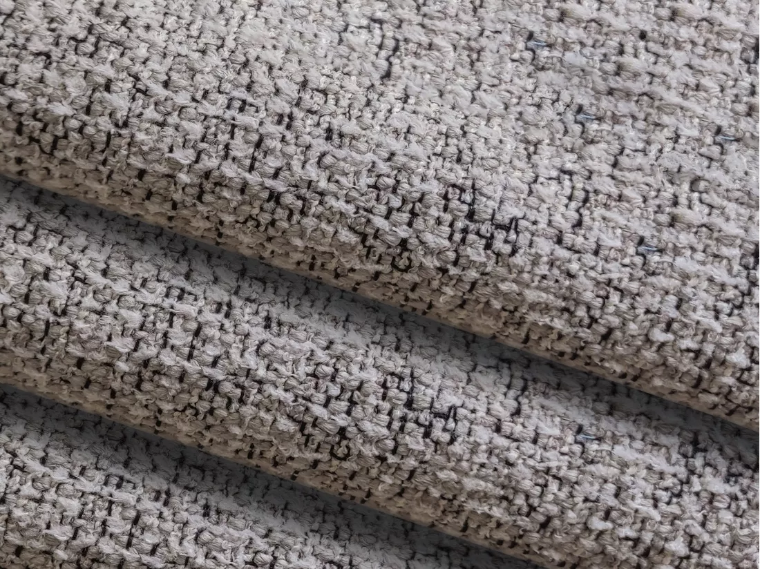 Fauteuil en tissu texturé - beige foncé - AILANI