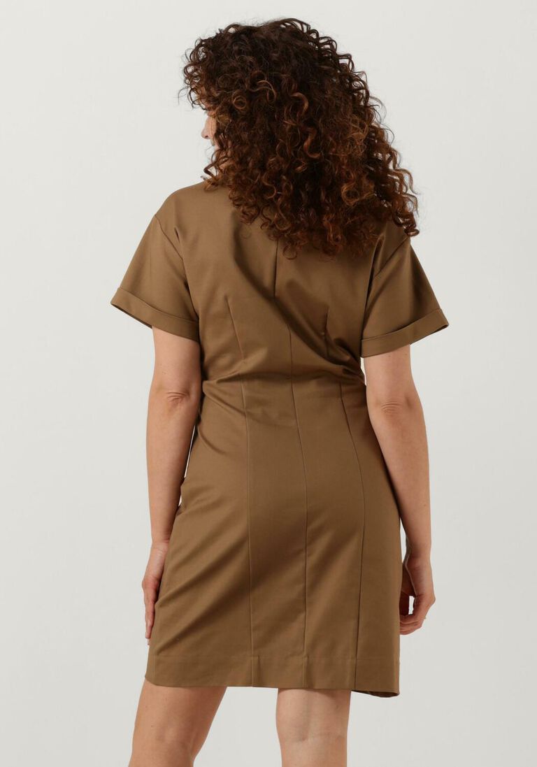 SECOND FEMALE camel second female mini jurk cheera dress