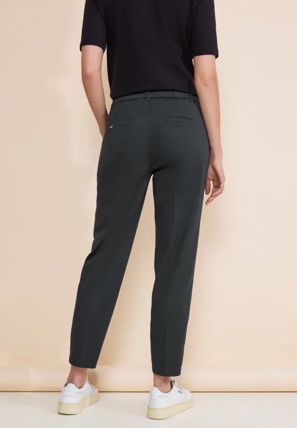 Casual Fit Chinohose - dark stone grey