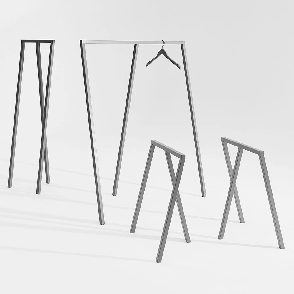 HAY  Loop Stand Frame bordben - grå