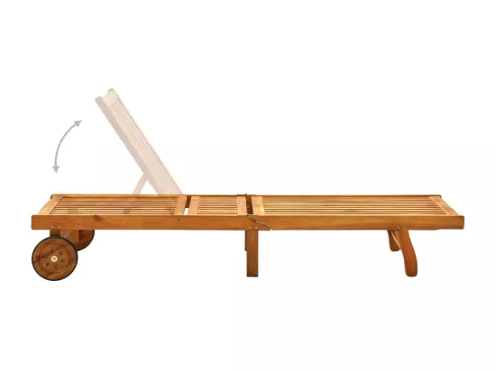 Transat chaise longue bain bois marron 200 x 59 x 30 cm 02_0012401
