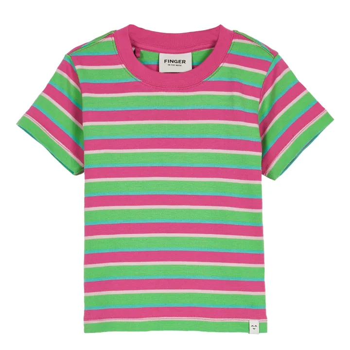 Finger in the nose T-shirt Rayé Kelly | Rose