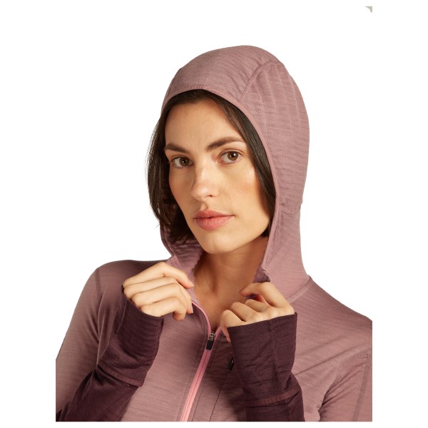 Icebreaker - Women's 200 RealFleece Descender L/S Zip Hoodie - Sweat à capuche en mérinos