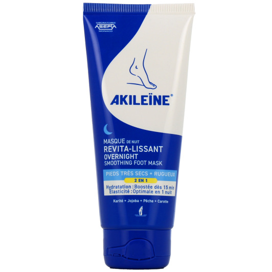 Masque de nuit revita-lissant pieds très secs Akileïne