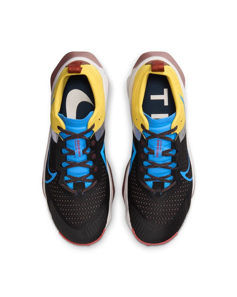 Chaussures de trail Nike ZoomX Zegama Noir/Bleu/Jaune pour homme