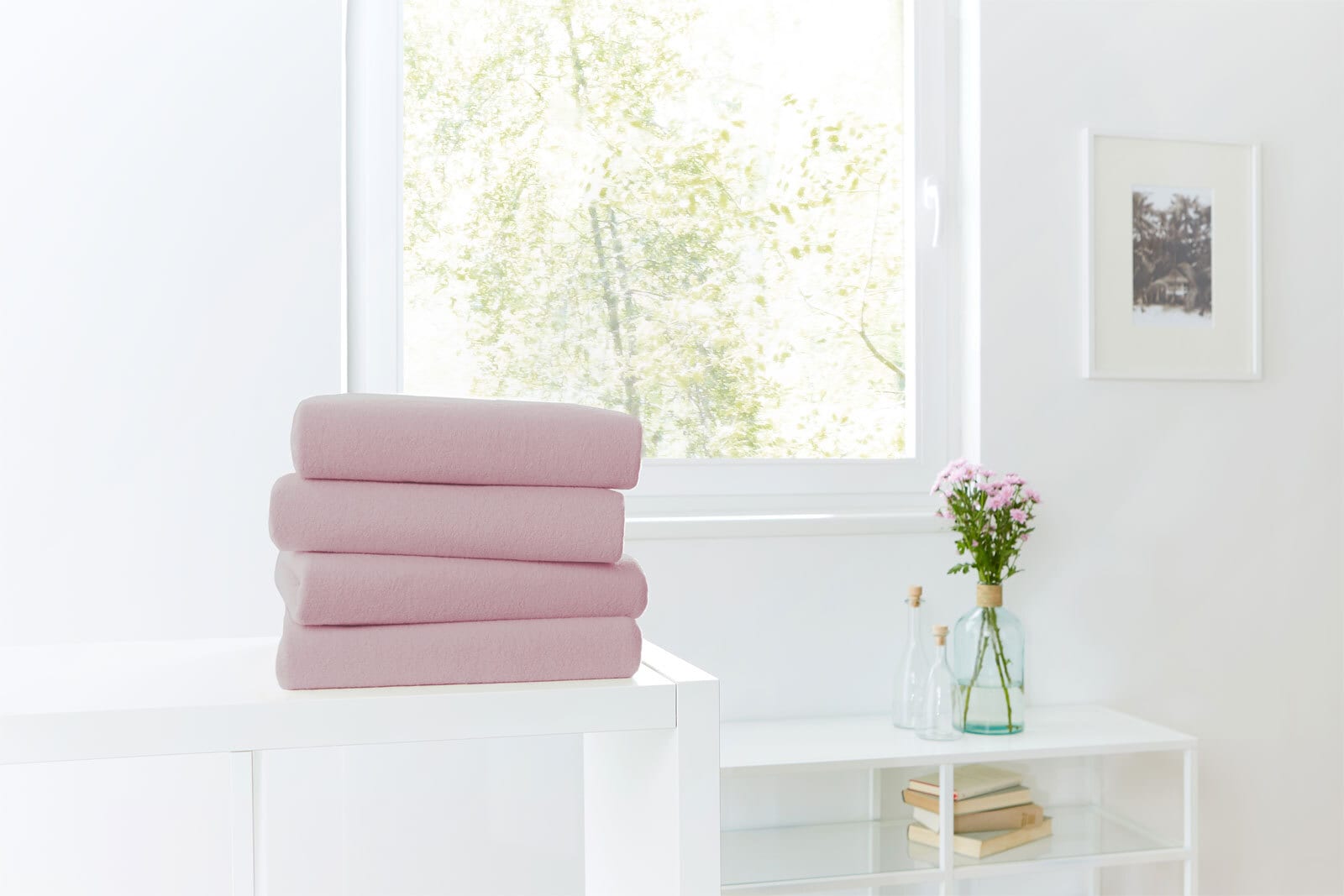 Vario Spannbetttuch Teddy-Flausch 180 - 200 x 200 cm mauve