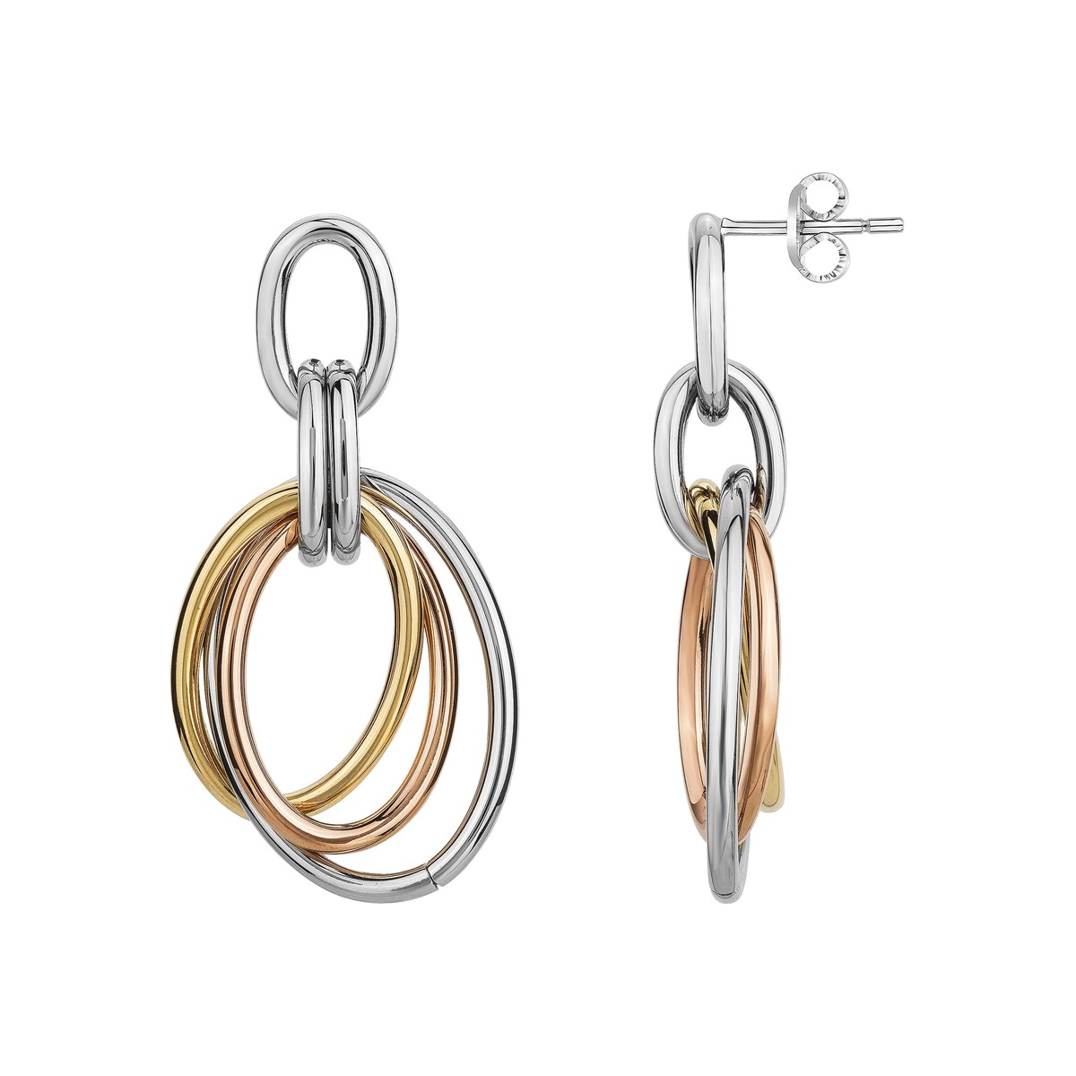 Boucles d'oreilles pendantes en Acier