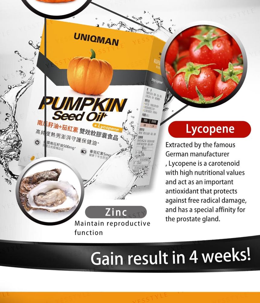 BHK's - Uniqman Pompoenpitolie + Lycopeen Softgel