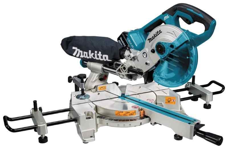 Makita DLS714NPT2 2x18 V Radiaal afkortzaag 190 mm 5,0 ah accu (2 st), duo snellader