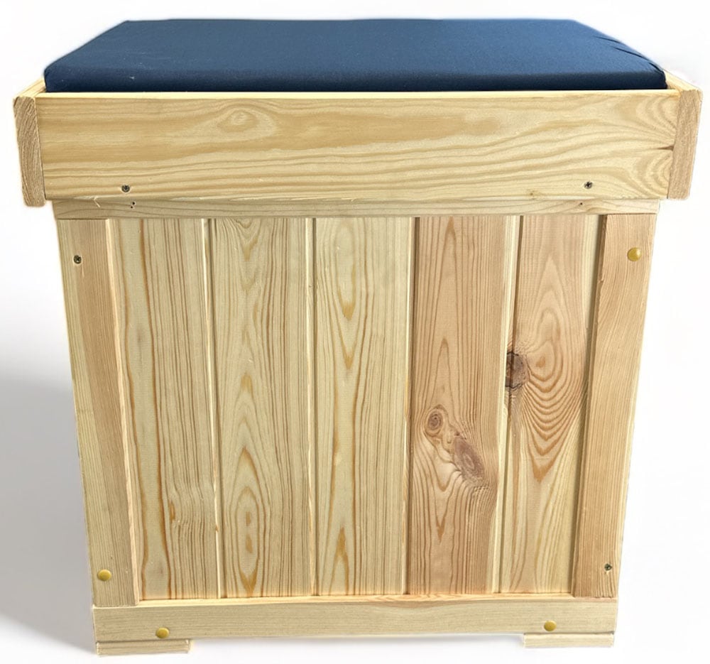 promadino Kissenbox »Patrick« mit blauer Sitzauflage