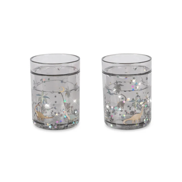 Konges Sløjd - Glitzertasse, Dino (2er-Set)